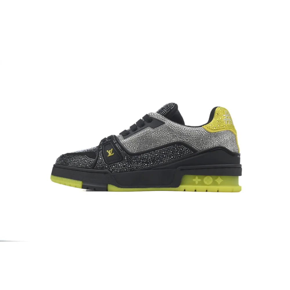Louis Vuitton Trainer Black and yellow diamond