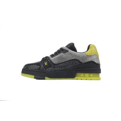 Louis Vuitton Trainer Black and yellow diamond 01