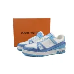 Louis Vuitton Trainer Blue white diamond