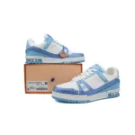 Louis Vuitton Trainer Blue white diamond