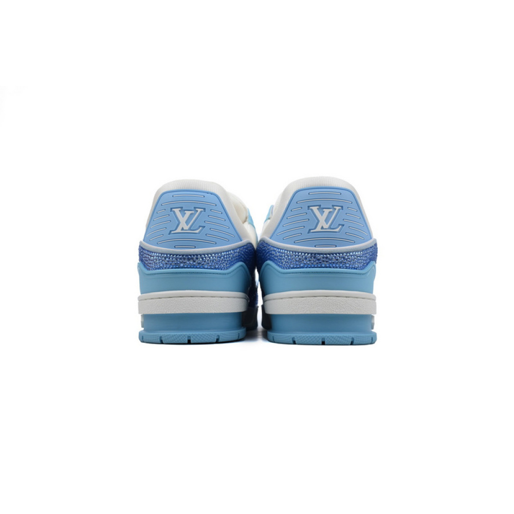 Louis Vuitton Trainer Blue white diamond