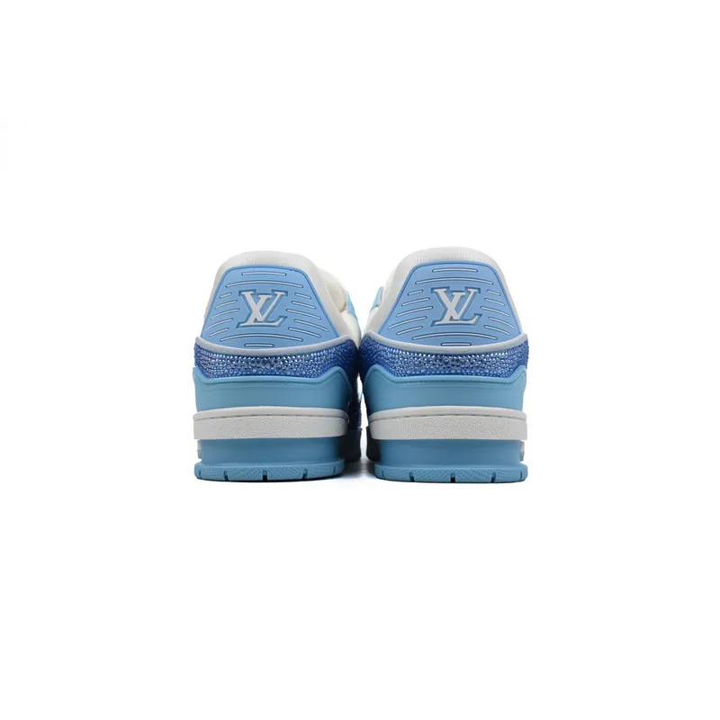 Louis Vuitton Trainer Blue white diamond