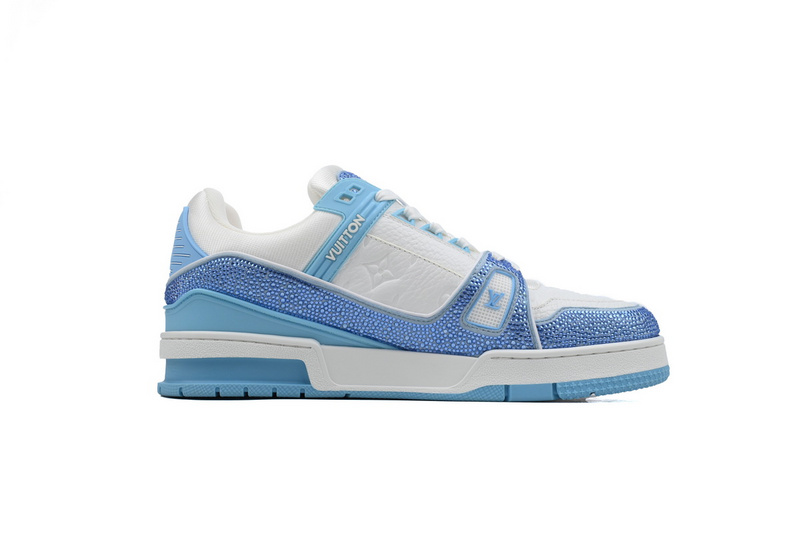 Louis Vuitton Trainer Blue white diamond