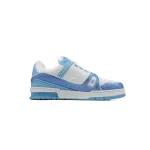 Louis Vuitton Trainer Blue white diamond