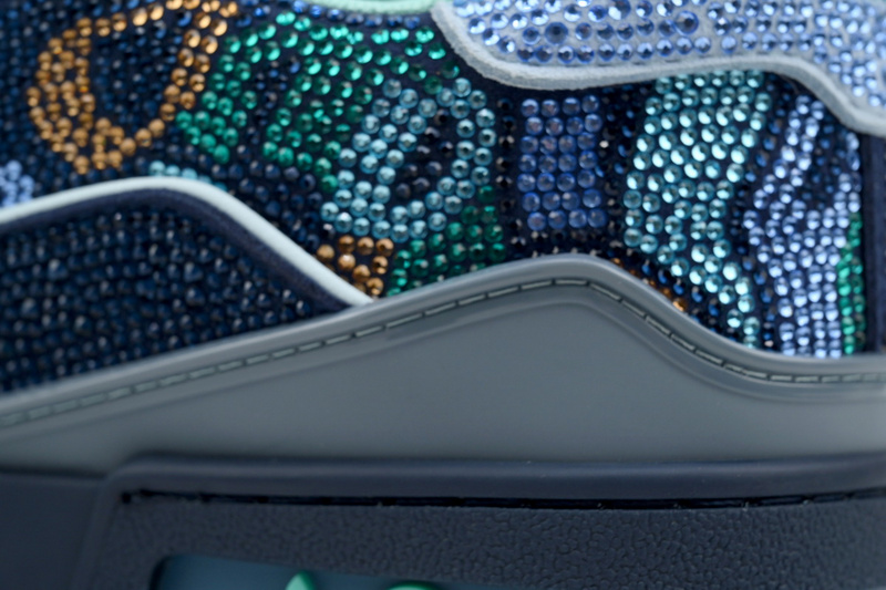 Louis Vuitton Trainer Blue camouflage diamond