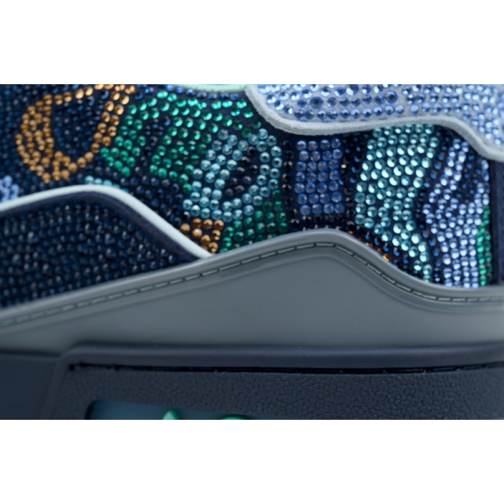 Louis Vuitton Trainer Blue camouflage diamond