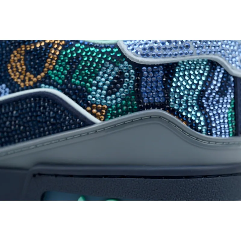 Louis Vuitton Trainer Blue camouflage diamond