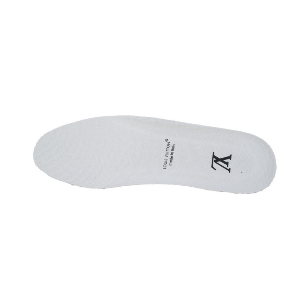 Louis Vuitton Trainer White blue camouflage diamond