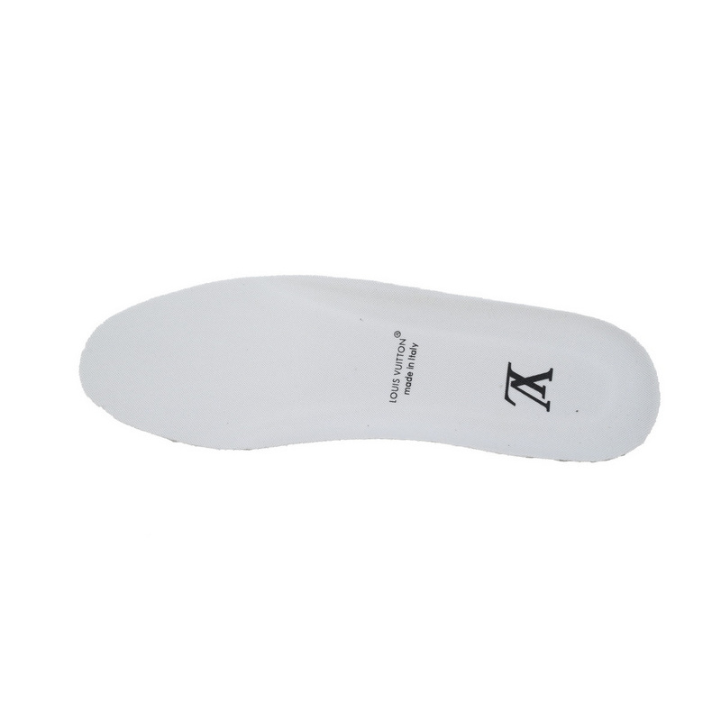 Louis Vuitton Trainer White blue camouflage diamond