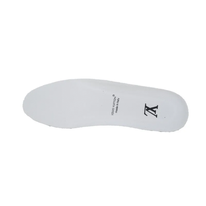 Louis Vuitton Trainer White blue camouflage diamond