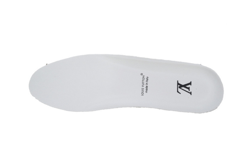 Louis Vuitton Trainer White Green Tail diamond