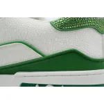 Louis Vuitton Trainer White Green Tail diamond