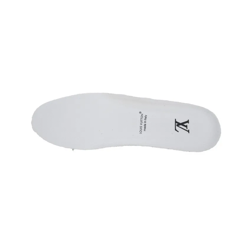 LOUIS VUITTON Trainer White orange diamond face
