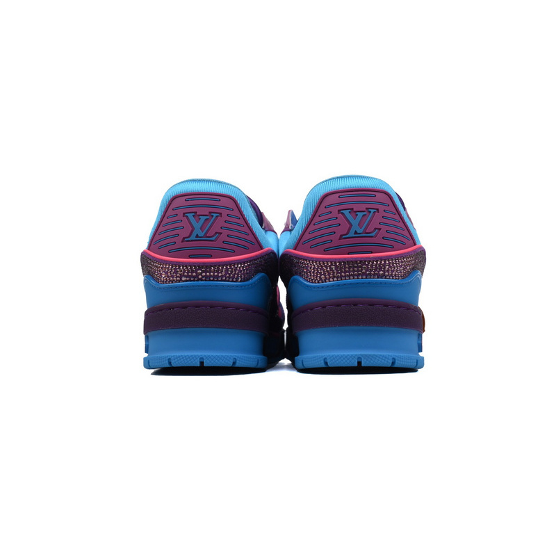 Louis Vuitton Trainer Purple Blue Diamond