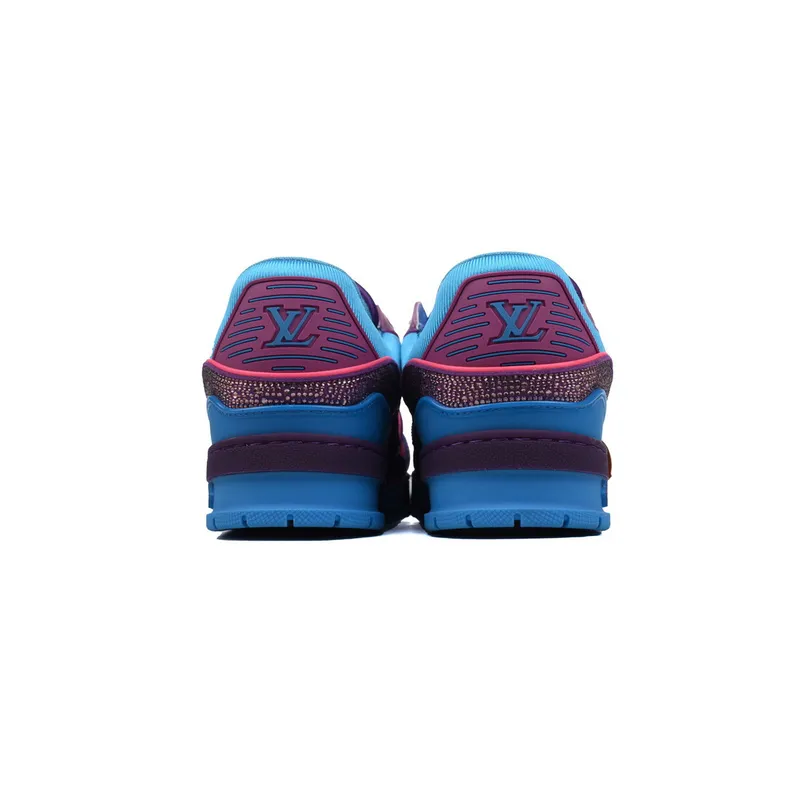 Louis Vuitton Trainer Purple Blue Diamond
