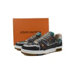 Louis Vuitton Trainer Khaki Camouflage Diamond
