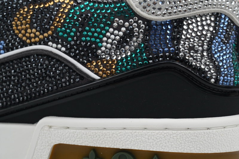 Louis Vuitton Trainer Khaki Camouflage Diamond