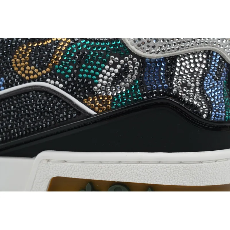 Louis Vuitton Trainer Khaki Camouflage Diamond