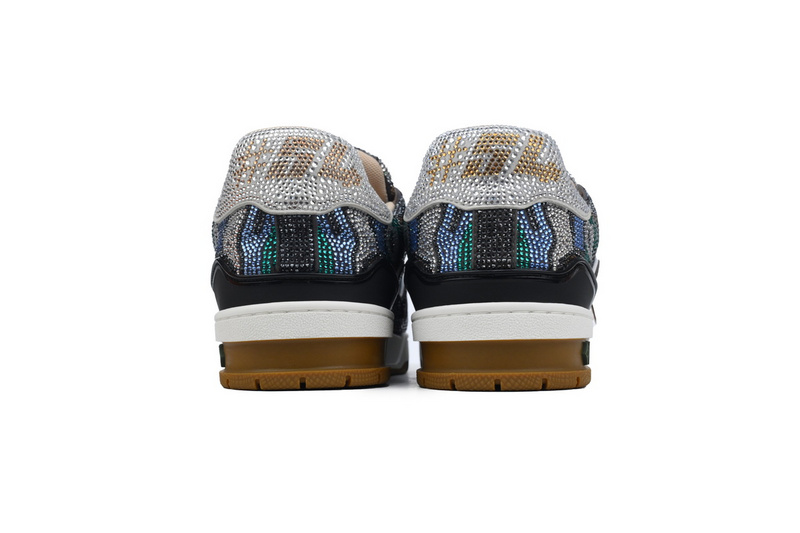 Louis Vuitton Trainer Khaki Camouflage Diamond