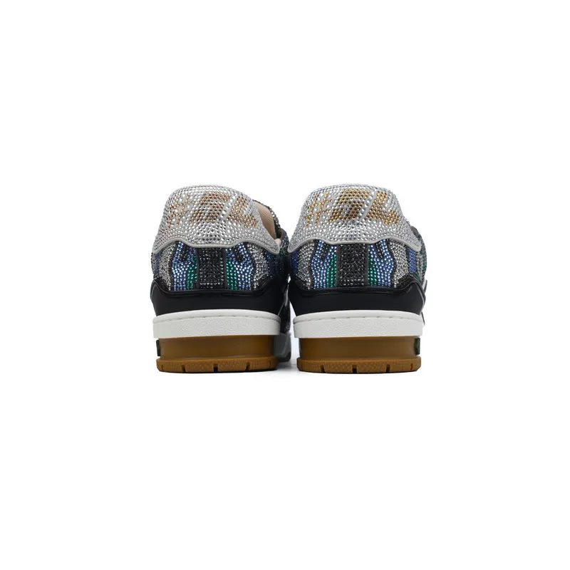Louis Vuitton Trainer Khaki Camouflage Diamond