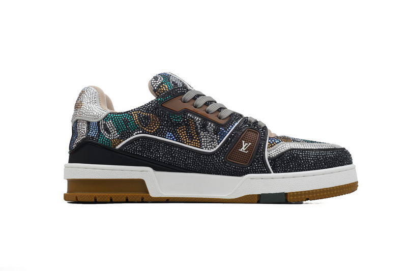 Louis Vuitton Trainer Khaki Camouflage Diamond