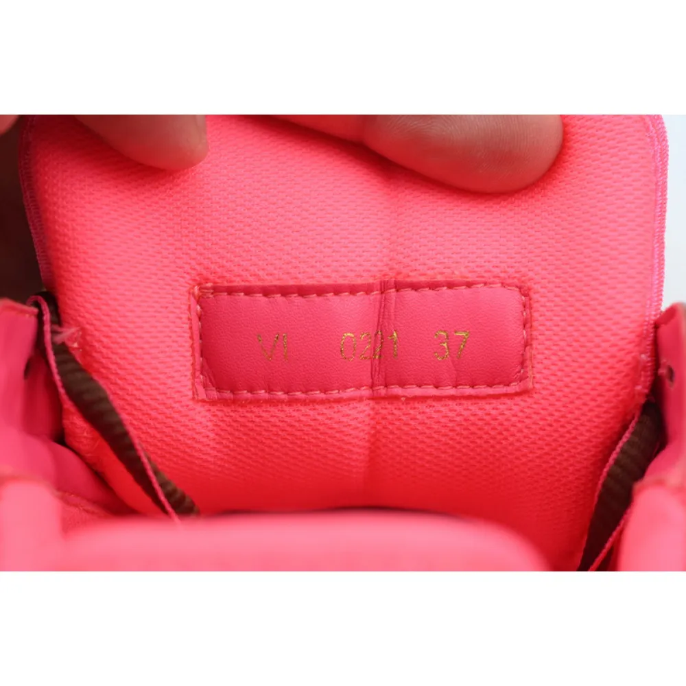 Louis Vuitton Trainer Pink Brown Diamond