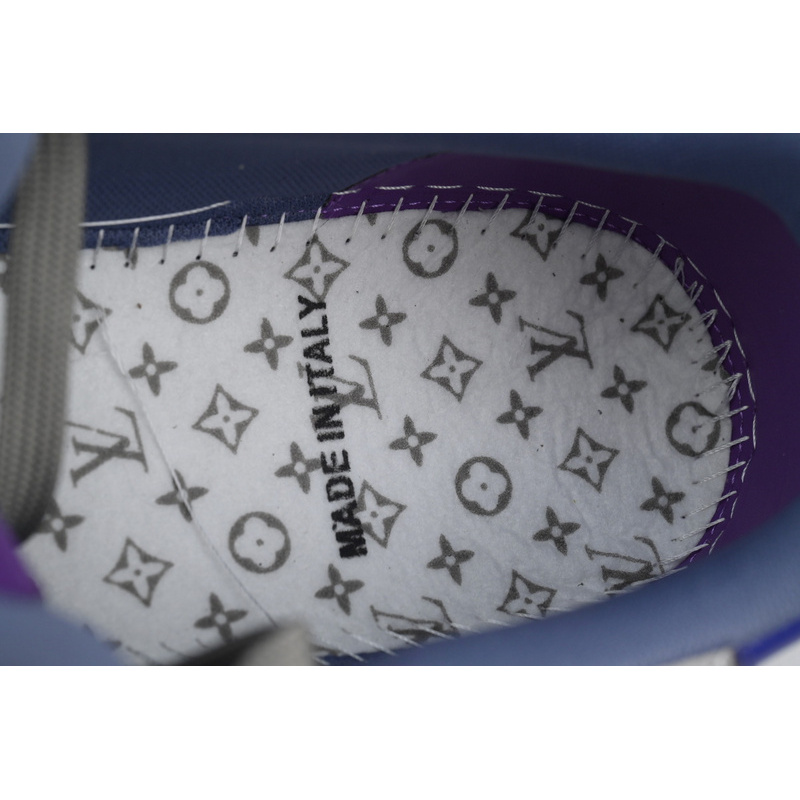 Louis Vuitton Trainer Gray Purple Diamond