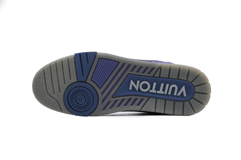 Louis Vuitton Trainer Gray Purple Diamond