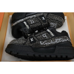 LOUIS VUITTON Trainer All black diamond face