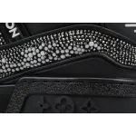 LOUIS VUITTON Trainer All black diamond face
