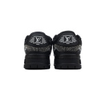 LOUIS VUITTON Trainer All black diamond face