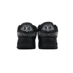 LOUIS VUITTON Trainer All black diamond face