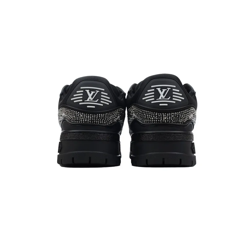 LOUIS VUITTON Trainer All black diamond face