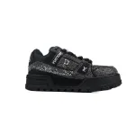 LOUIS VUITTON Trainer All black diamond face
