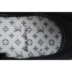 Louis Vuitton Trainer Black Silver Diamond