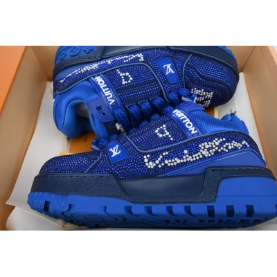 LOUIS VUITTON Trainer Deep blue diamond face 02