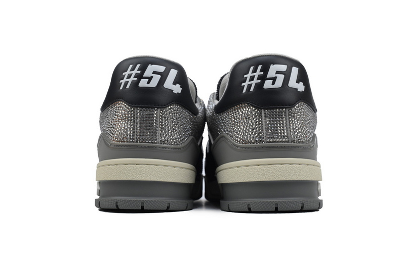 Louis Vuitton Trainer Gray Black Diamond