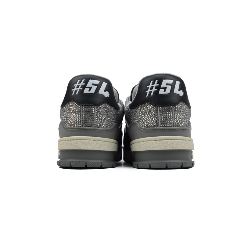 Louis Vuitton Trainer Gray Black Diamond
