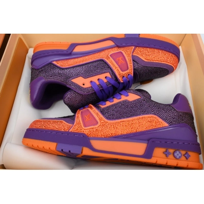 Louis Vuitton Trainer Purple Orange Diamond 02
