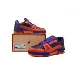 Louis Vuitton Trainer Purple Orange Diamond