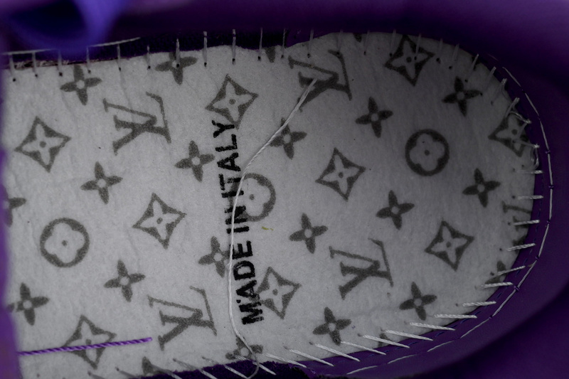 Louis Vuitton Trainer Purple Orange Diamond