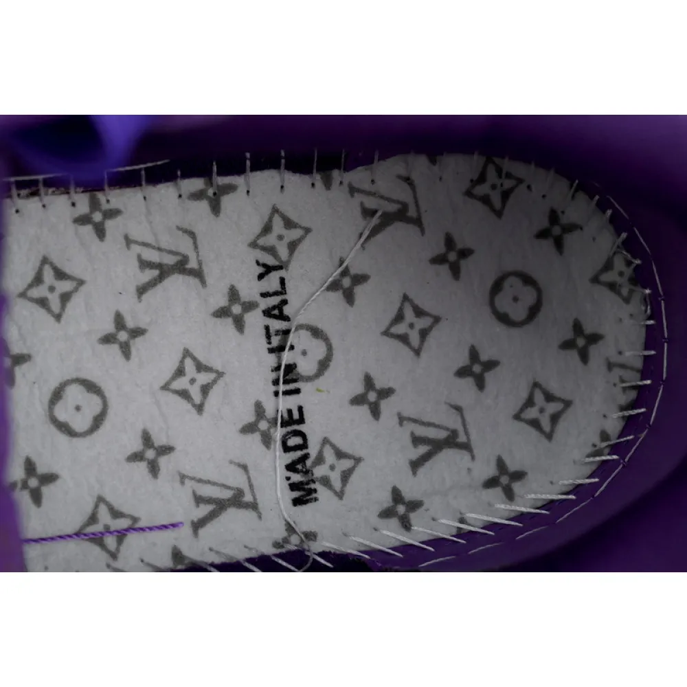 Louis Vuitton Trainer Purple Orange Diamond