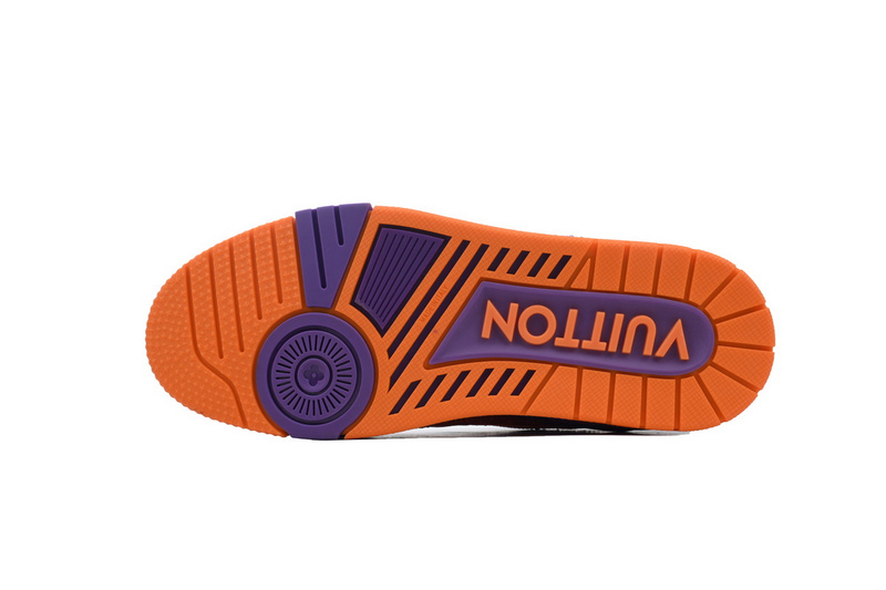 Louis Vuitton Trainer Purple Orange Diamond