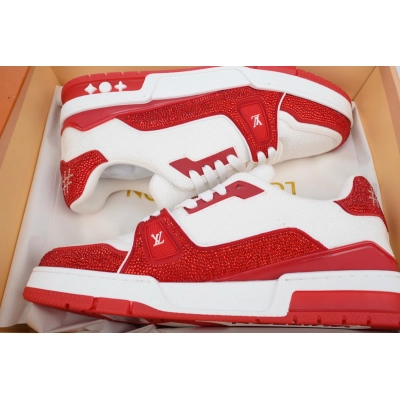 Louis Vuitton Trainer Red tail diamond 02