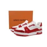 Louis Vuitton Trainer Red tail diamond