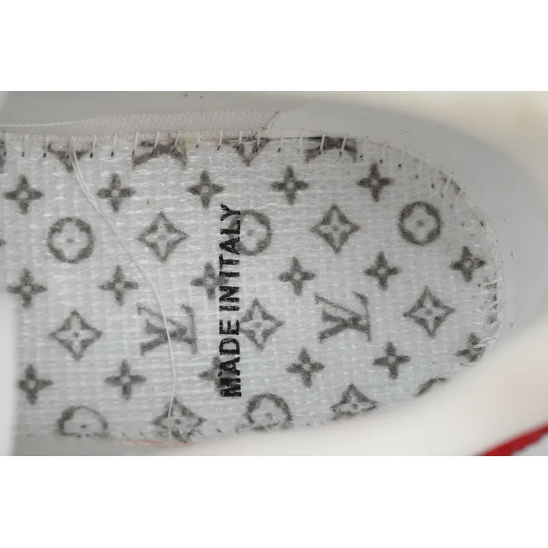 Louis Vuitton Trainer Red tail diamond