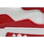Louis Vuitton Trainer Red tail diamond
