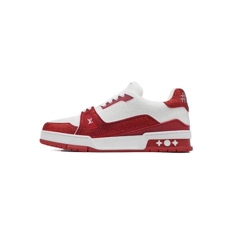 Louis Vuitton Trainer Red tail diamond