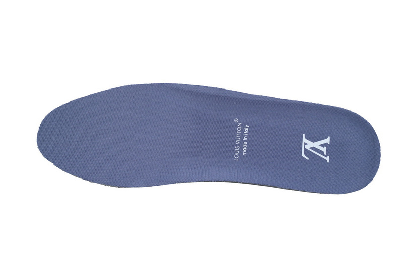 Louis Vuitton Trainer White Blue Diamond