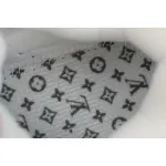 LOUIS VUITTON Trainer White Khaki Diamond Face